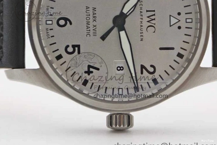 MIROTIME 0131 UrbanStyle Mark XVIII IW327012 SS M+F 1:1 Best Edition White Dial on Black Leather Strap A 7054